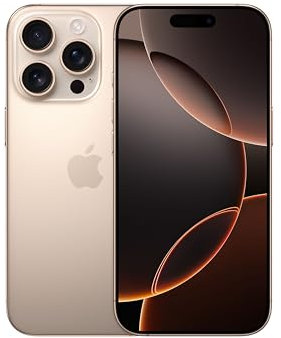 Apple iPhone 16 Pro 128 GB: Telefono 5G con Controllo fotocamera, Dolby Vision 4K a 120 fps e un’autonomia senza precedenti. Compatibile con AirPods; Titanio sabbia