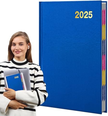 Calendario 2025 Notebook – Diario del calendario, Notebook di impostazione target | Quaderni universitari, agenda e diario, grande diario 2025, comodo da usare per molto con più scopi
