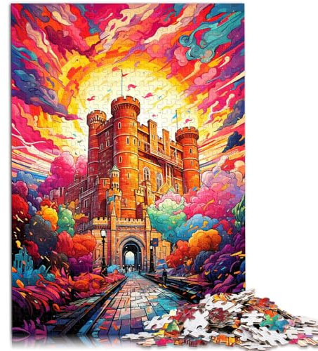 1000-teiliges Puzzle für Erwachsene Windsor Castle DIY-Puzzlespielzeug Helfen Sie dem Gehirn süchtig machende Spielzeuge zu trainieren um Geduld zu fördern 26x38cm