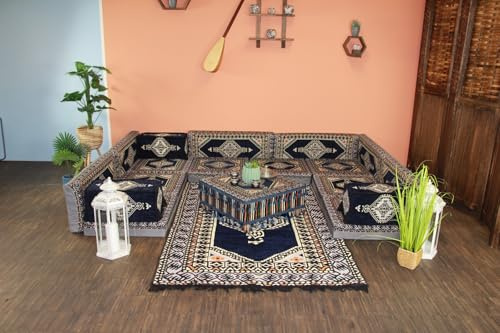 Generisch Orientalische Sitzkissen, Sark Kösesi, Majlis Sitz, Sitzkissen, Kelim, Orientalische Sitzsofa, Boden Sofa, Osmanlisches Sitz, Arabisches Sofa