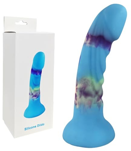 BeHorny Dildo Sex Toy, Liquid Silicone 6.70'' Multicolor Silicone Dildo – Strap-On Harness Compatible