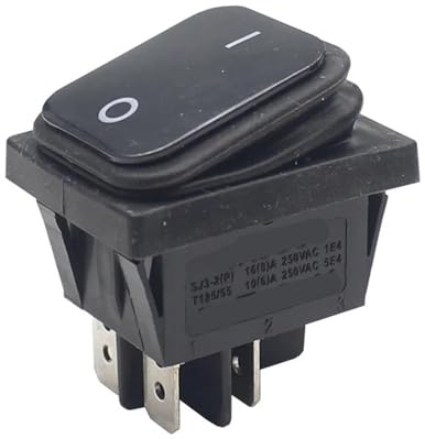 1 stück SJ3-2P-21N-3-BK 30x22 Wippschalter 12 V LED 220 V 16A 250VAC KCD4-201 DPST Schalter 4pin
