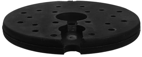 Beschwerter Lampenfuß Ersatz 240x22 MM Kunststoff Schwarz | 240x22 MM Bodensockel, Runde Form, als Zubehör für Stehleuchten und Tischlampen