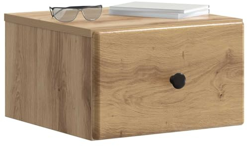 vidaXL Wandmontierter Nachttisch Artisan-Eiche 34,5 x 33 x 20 cm, Moderne Schlafzimmermöbel, rechteckige Nachttische, praktische Beistelltische, viel Stauraum, schicke Accessoires für Räume