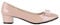 Women Low Block Heel Court Shoes Patent Ballerinas (Nude, 3), 4241-NUD-3