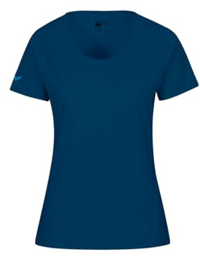 Trigema Damen T-Shirt Biobaumwolle 539201, Blau (Saphir), M