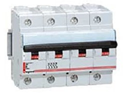 Legrand 006965 - Disjoncteur magnéto-therm DX 6000 - Lexic - 4P 400V 25A 25kA courbe D