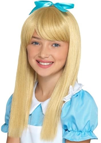 Smiffys Wunderland Prinzessin Perücke, Blond, Kinder Halloween