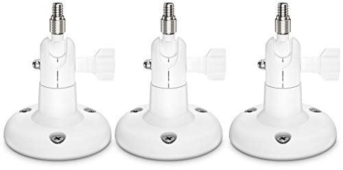 HOLACA Security Wandhalterung Plus – verstellbar für Innen- und Außenbereich, kompatibel mit Arlo Pro, Arlo Pro 2, Arlo Ultra und Anderen kompatiblen Modellen. (3 Stück), weiß