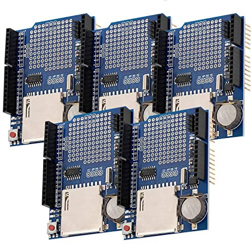 AZDelivery 5 x DatenLogger Modul Data Recorder Shield kompatibel mit Arduino inklusive eBook
