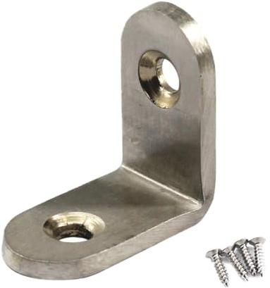 Winkelverbinder, Eckwinkel, 25x25mm, Edelstahl, L-Form, mit Schrauben, 20 Stück