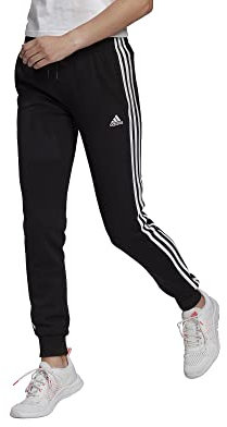 Adidas Damen Trainingshose Essentials Slim Tapered Cuffed Pant Black/White M
