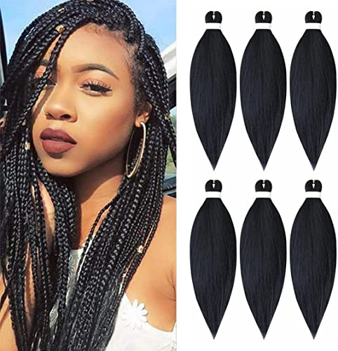 DT CHERYL 66cm vorgedehntes Flechthaar,6 Packungen Easy crochet braids hair,Hot Water Setting Professional Soft Yaki Textur Crochet braids extension(T27/613)…