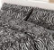 L'EMPORIO CASA Bettwäsche-Set aus Leopardenmuster, Zebra, für Doppelbett, sehr weich, 100 % italienische Baumwolle (Zebrato)