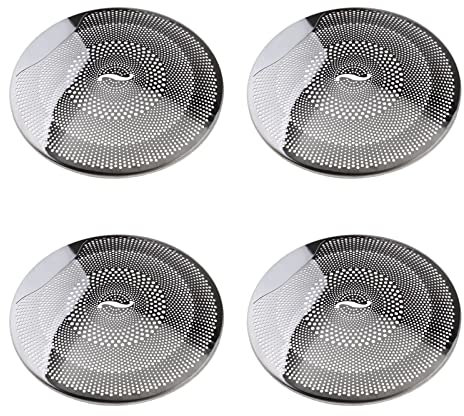 Auto Audio Lautsprecher Abdeckung Tür Lautsprecher Verkleidung Kompatibel mit Mercedes E/C/GLC Klasse W213 W205 Hellsilber Edelstahl 4 Stück