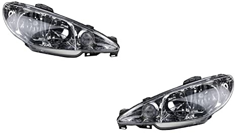 Johns, Scheinwerfer Halogen passend für Peugeot 206 CC 09/1998-w H7 H7 Set