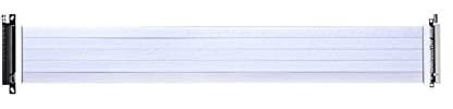 Lian Li 600mm PCIe 4.0 Riser Cable - Flexible GPU Extension, White