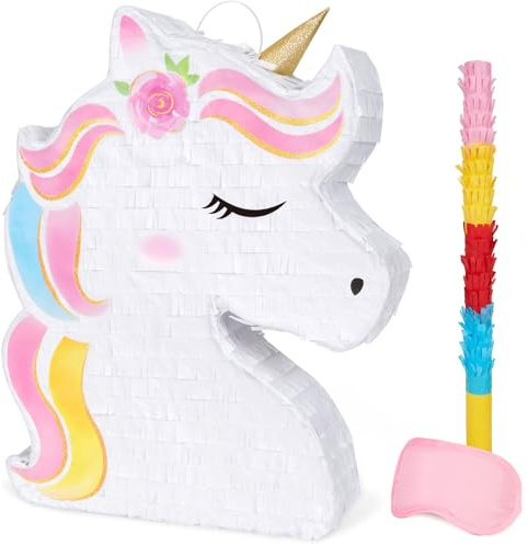 WERNNSAI Unicorn Piñata, Unicorn Birthday Decorations, Rainbow Unicorn