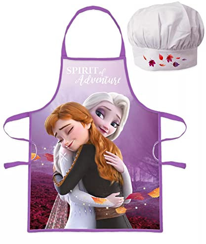Javoli Eiskönigin 'Spirit Of Adventure' Weihnachtsschürze für Kinder mit Hut, mehrfarbig, S