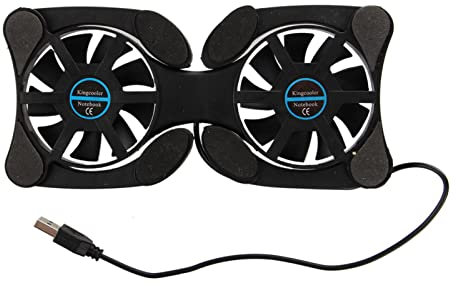 refrigeración para laptop, enfriador ventilador doble plegable pulpo - Enfriador portátil con conexión USB, refrigeración para portátil Sakamura