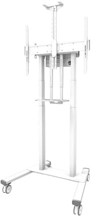 NEOMOUNTS BY NEWSTAR MOTORISED MOBILE FLOOR STAND - VESA 100X100 UP TO 800X600 WHITE