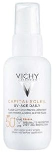 Vichy Capital Soleil uv-Age - Anti-Aging Sonnenflüssigkeit mit sehr hohem Schutz SPF 50+ - 40 ml