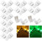 12er Pack 4 Pin LED Stecker lötfrei 90° Winkel Eckverbinder L Form LED Lichter Verlängerung für RGB 4pin 5050 10mm LED Lichtstreifen (4pin 8mm-L)