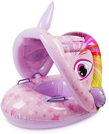 Vicloon Baby Schwimmring,Baby Pool Schwimmring,Baby Float Aufblasbare schwimmreifen,Niedliches Rosa Einhorn Baby Schwimmhilfe für Kinder von 1-6 Jahre alt