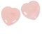 FADUNI 2 Pieces Natural Rose Quartz Heart Beads Home DecorStones Natural stones