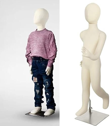 YXXSDP Schneiderpuppe Kleiderpuppe Schaufensterpuppe Torso Mit Kopf, 1-14 Jahre Alt Kinderkleidung Display Model Stand/Ankleideform Schaufensterpuppe, Für Ladenlokal (Size : 4 Years Old)