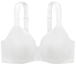 Dorina Damen Rachel BH – Leicht Gepolsterter Demi-BH mit Bügel und Geformten Cups, Verstellbaren Trägern und Weichem Mikrogewebe für Ganztägigen Komfort, Weiß