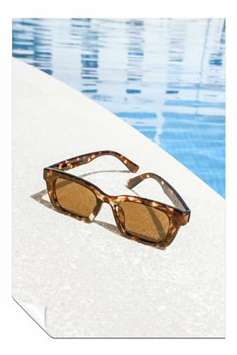 Panther Print Pool_002 ungerahmtes Poster, Bilder für Wände, Schlafzimmer, Wohnzimmer und Badezimmer, 31 x 20 cm