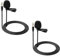 Neewer 2 Pack Lavalier Lapel Microphone Compatible with Rode Wireless GO II Pro DJI Mic, 3.5mm TRS Omnidirectional Condenser Wired Clip On Lav Mic for YouTube Live Stream, CM5
