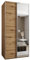 MEBLE KRYSPOL LUX 3 Eleganter 2-türiger Schwebetürenschrank mit Spiegel an der Tür - Leise schließend - HETTICH TopLine L System - 245,5x100x64cm - Artisan, Artisan, Silber