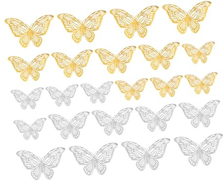 Beatifufu 24stücke Schmetterlinge Wandaufkleber Abnehmbare Wanddekoration Für Kinderzimmer Jugendzimmer Feste Kreative Wandgestaltung Mit Starkem Kleber