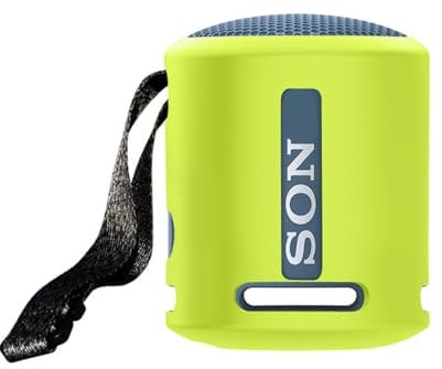 Silicone Cover Case for Sony SRS-XB100 XB13, Portable Speaker Protective Sleeve Skin Cover Shell Shockproof Dustproof Protection for SRS-XB100 XB13 Audio Accessories (Yellow)