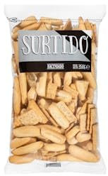 Surtido de picos, colines y regañás con sésamo Hacendado Paquete 350 g Pack 2