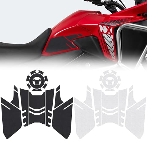 Midimttop Motorrad-PVC-Benzintank-Dekoration und -Schutz, dicke Aufkleber, Kraftstofftank-Aufkleber-Kits, passend für NX400, NX 400, NX500, NX 500, Zubehör 2024 (Schwarz)