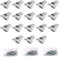 18Pcs 12mm Möbelrollen Klein Mini Rollen Klein Möbelrollen Flach Gummirollen Möbelrolle Bockrollen Möbel Rollen Bockrolle für Werkzeugkisten,Möbel,Schränke, Kleingeräte,DIY Projekte mit 48 Schrauben