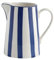 Jarra Hervidor de agua de cerámica azul de 1,5 l con asa, jarra for leche, té, zumo, olla de cocina Jarra Agua