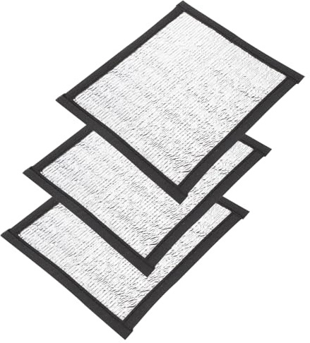 Milisten Aluminium Film Heater Pearl Cotton Energy Saving and 3pcs, Heat Pad with Reflective Film, Warmth Retention Mat for Warmer Reptile, Terrarium Winter Pet for Reptiles