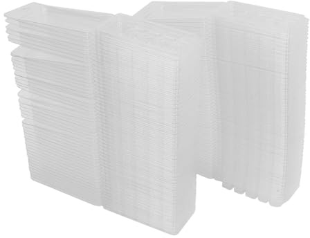 5 Cell Wax Melt Molds, Empty PET Containers, 100pcs Transparent - Reusable, Leak - Proof, Ideal for DIY Wax Melting and Flickless Candle Making
