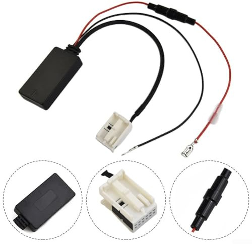 Wireless Car Aux MP3 Adapter 5 0 für RCD 210 310 510 und RNS 310 510 810 Radios unterstützt Lenkradsteuerung und automatische Audiowiedergabe
