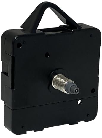 New Replacement Ticking Quartz Clock Movement Mechanism Motor Battery Operated For Repair ROHS (Medium - 10mm Gold Thread - Total Spindle 17mm)