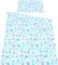 Babylux Bettwäsche Bezug 2 TLG. 100 x 135 cm Kinderbettwäsche Bettwäsche Bettset Babybettwäsche (100. Dino Blau)