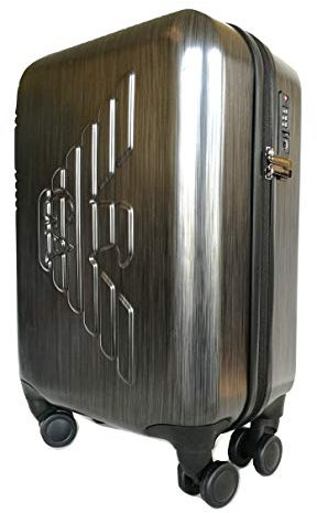 Emporio Armani 4-Rollen Trolley anthrazit 56 cm