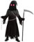 Spooktacular Creations Sensenmann Kostüm für Kinder Sensenmann Halloween Kostüm Jungen Grim Reaper Boy Costume Cosplay Outfit Halloween Party S 5-7 Jahre