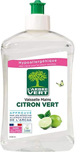 L'ARBRE VERT - Concentre Vaisselle Ecolabel Citron Vert 500Ml - ( Lot De 4 )