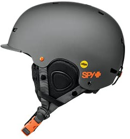 SPY Optic Galactic Skihelm mit MIPS für Ski/Snowboard (Matte Gray - Spy for Life, M (56-58cm))