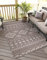 carpet city In-& Outdoor Teppich - 60x110 cm - für Innen-& Außenbereich - Wetterfest Balkon-Teppich, Terrasse, Flur, Küche - Wohnzimmer-Teppiche - Hochtief/ 3D-Effekt - Ethno-Look in Braun